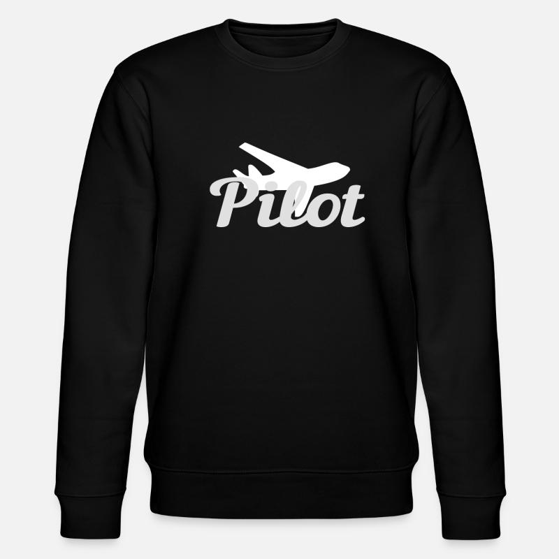 Pilot Piloten - Stanley/Stella Unisex Bio-Sweatshirt CHANGER  - Schwarz