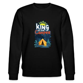 Camper - Stanley/Stella Unisex Bio-Sweatshirt CHANGER  - Schwarz - Vorne - Nik (191cm) & Marisol (170cm)
