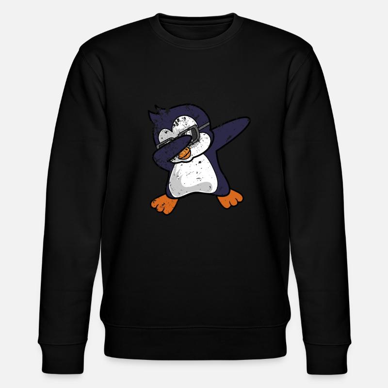 Pinguin Dab Dabbing - Stanley/Stella Unisex Bio-Sweatshirt CHANGER  - Schwarz