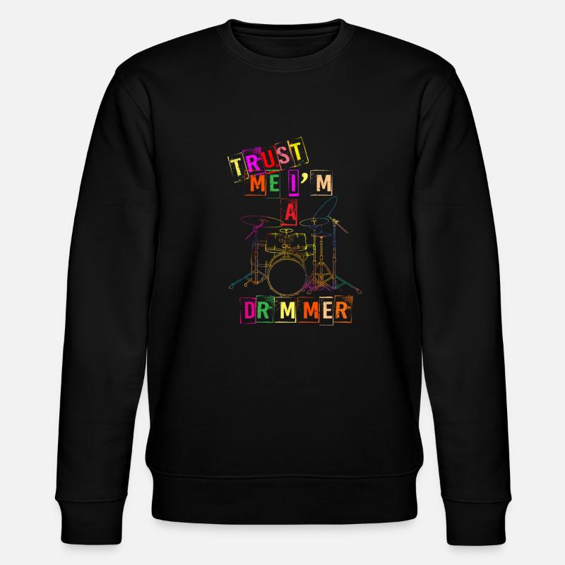 SCHLAGZEUG - Stanley/Stella Unisex Bio-Sweatshirt CHANGER  - Schwarz