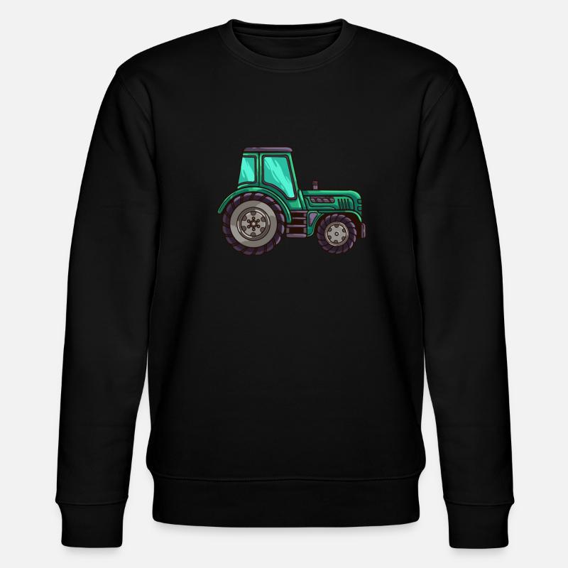 Traktor Traktoren - Stanley/Stella Unisex Bio-Sweatshirt CHANGER  - Schwarz