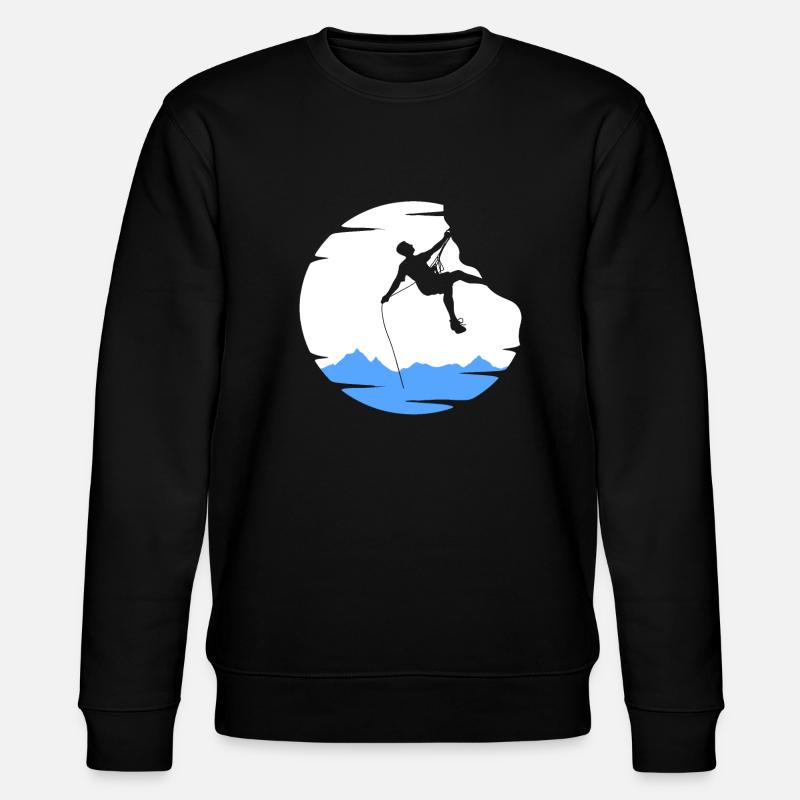KLETTERN KLETTERER - Stanley/Stella Unisex Bio-Sweatshirt CHANGER  - Schwarz