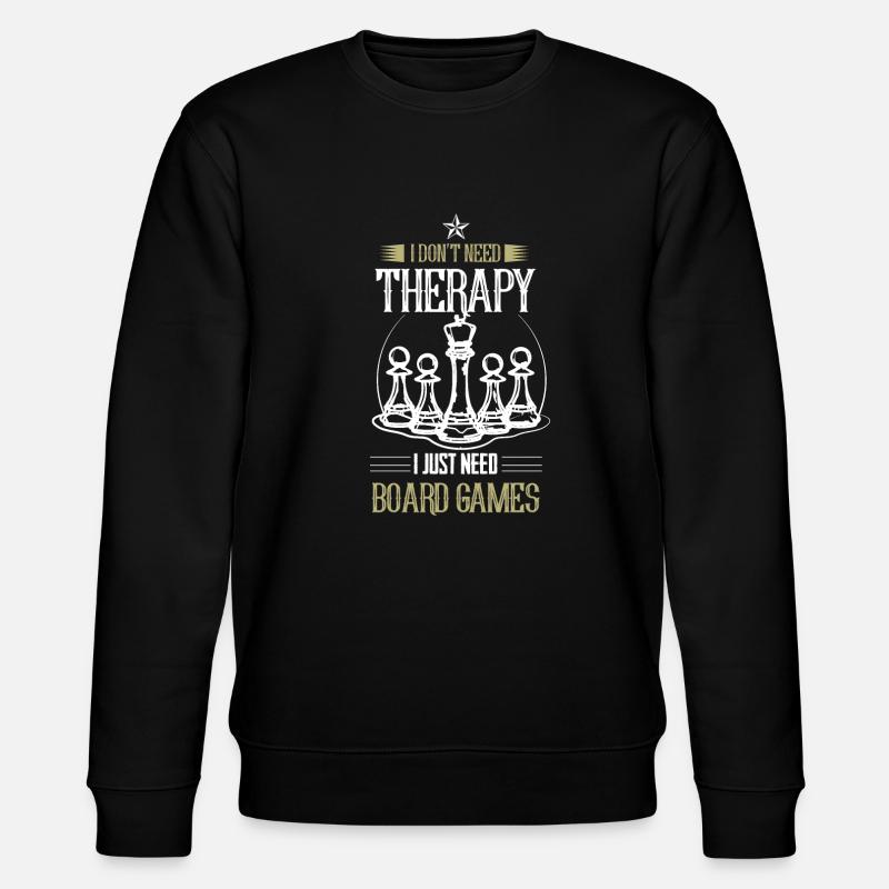 Board games games chess - Stanley/Stella CHANGER Unisex Organic Sweatshirt - black