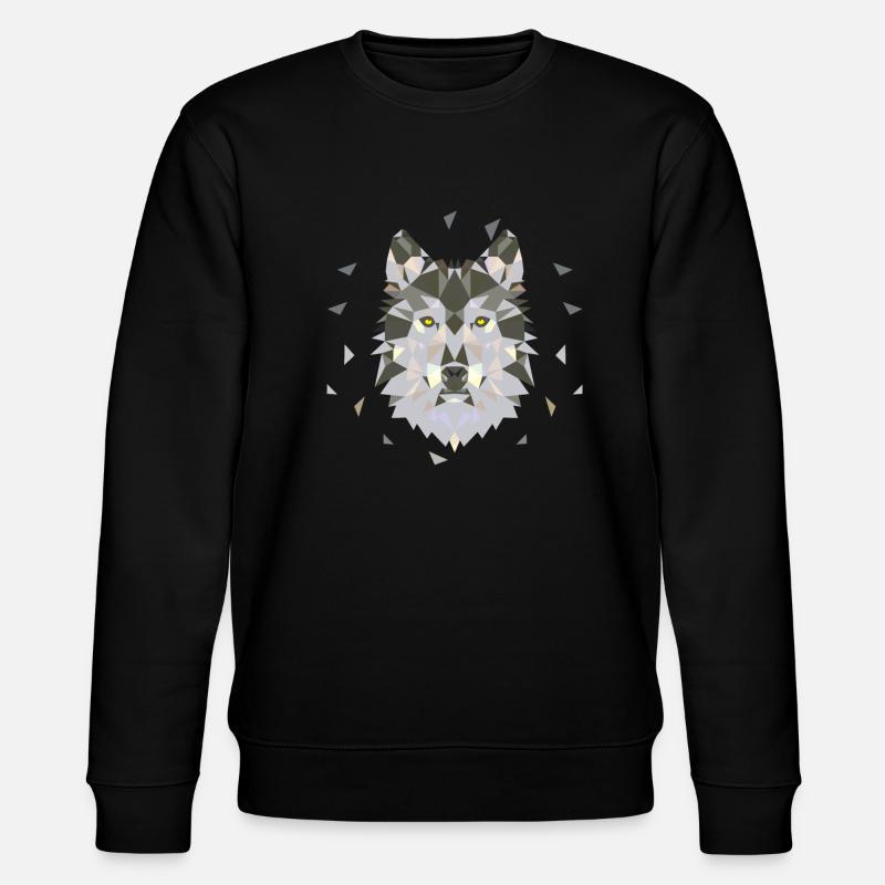 Loup loups loup visage - Sweat bio CHANGER Stanley/Stella Unisexe - noir