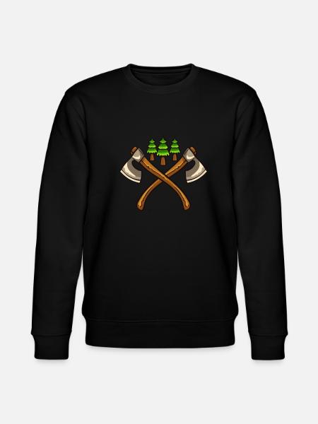 Forester Lumberjack Forest - Stanley/Stella CHANGER Unisex Organic Sweatshirt - black
