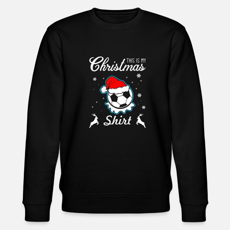 Footballeur de Noël - Sweat bio CHANGER Stanley/Stella Unisexe - noir