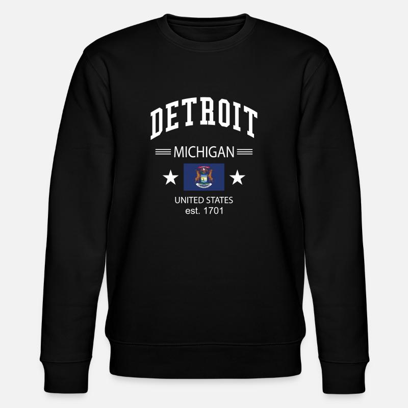 Detroit - Stanley/Stella Unisex Bio-Sweatshirt CHANGER - Schwarz
