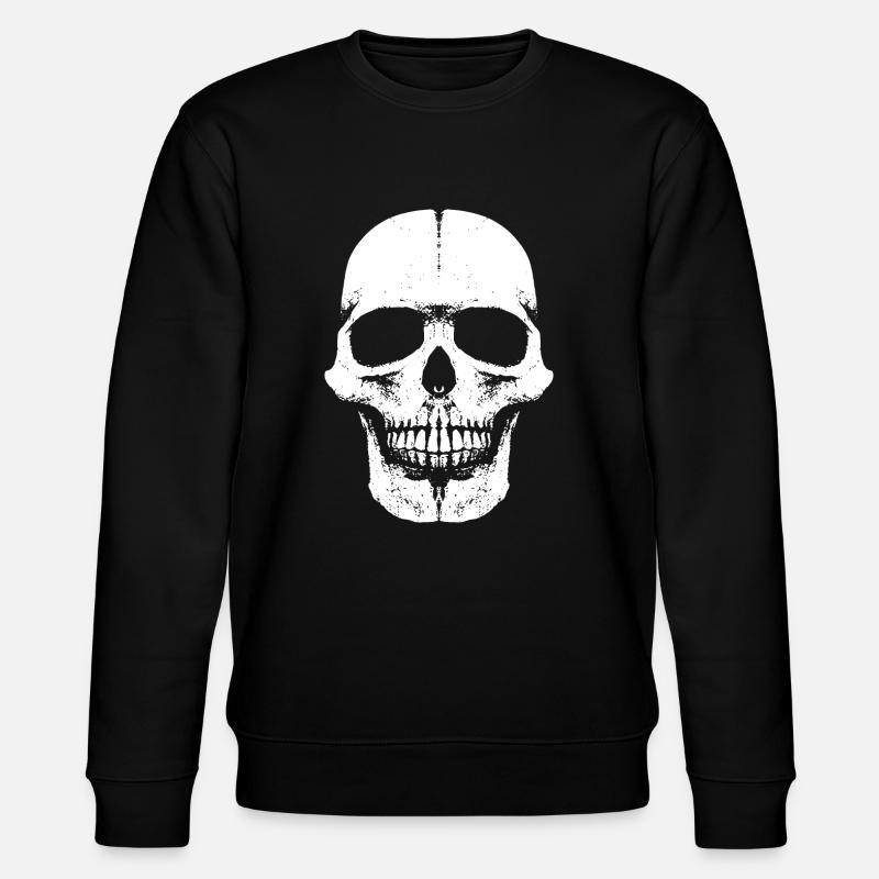 Skull Head Fun - 666 - Schädel - Stanley/Stella Unisex Bio-Sweatshirt CHANGER - Schwarz