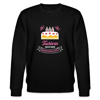 Tischlerin Geburtstag Geburtstagsoutfit Geb - Stanley/Stella Unisex Bio-Sweatshirt CHANGER  - Schwarz - Vorne - Nik (191cm) & Marisol (170cm)