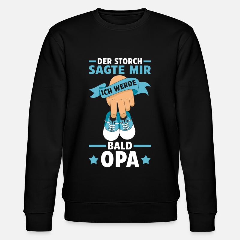 Werdender Opa - Stanley/Stella Unisex Bio-Sweatshirt CHANGER  - Schwarz