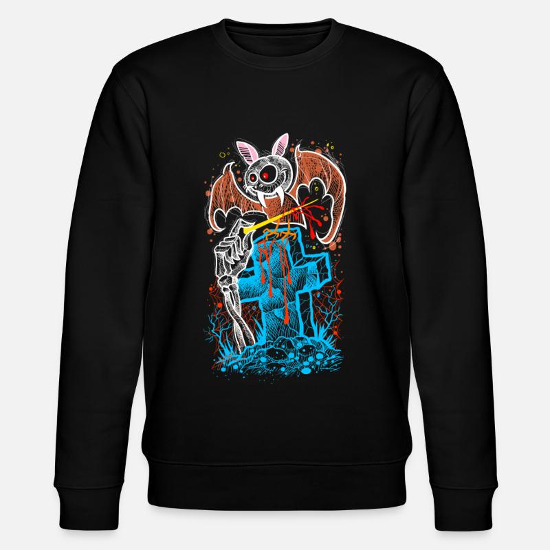 Fledermaus Gothic Halloween - Stanley/Stella Unisex Bio-Sweatshirt CHANGER - Schwarz
