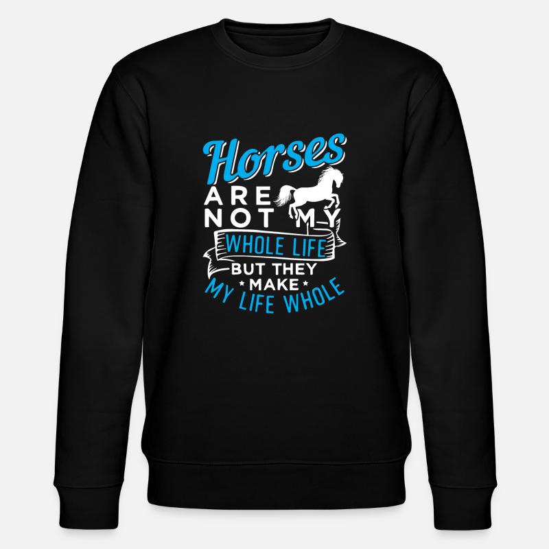 Horse Riding - Sweat bio CHANGER Stanley/Stella Unisexe - noir