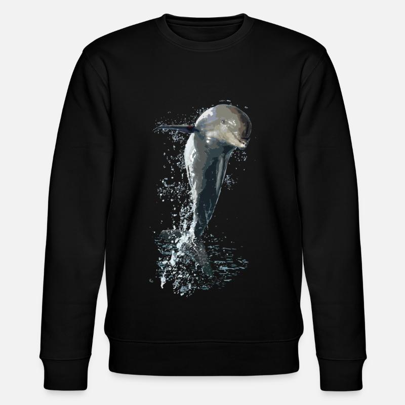 Delfin - Stanley/Stella Unisex Bio-Sweatshirt CHANGER  - Schwarz