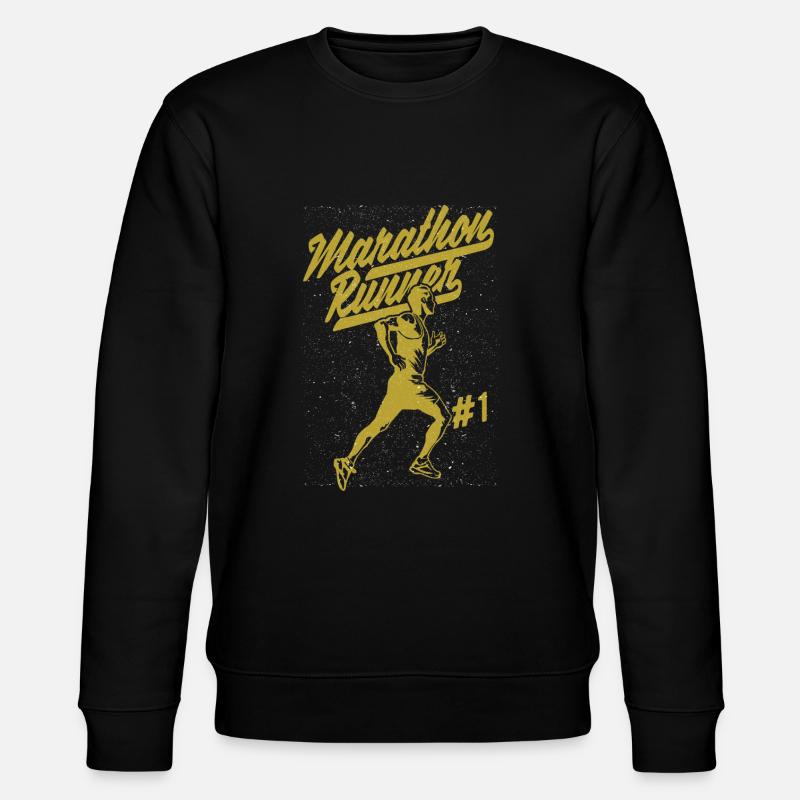 Marathonläufer - Stanley/Stella Unisex Bio-Sweatshirt CHANGER  - Schwarz