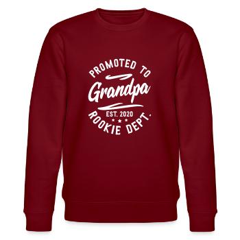 Promu à grand-père - Sweat bio CHANGER Stanley/Stella Unisexe - bordeaux - Devant - Nik (191cm) & Marisol (170cm)