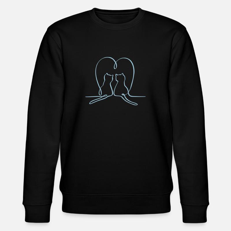 Chats amoureux - Sweat bio CHANGER Stanley/Stella Unisexe - noir