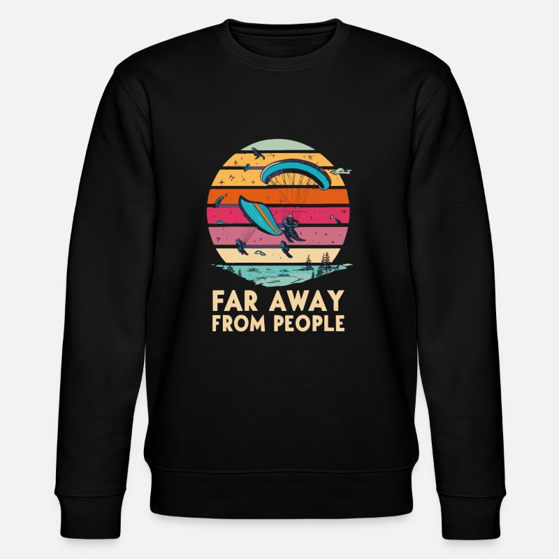 Paragliding - Stanley/Stella Unisex Bio-Sweatshirt CHANGER  - Schwarz