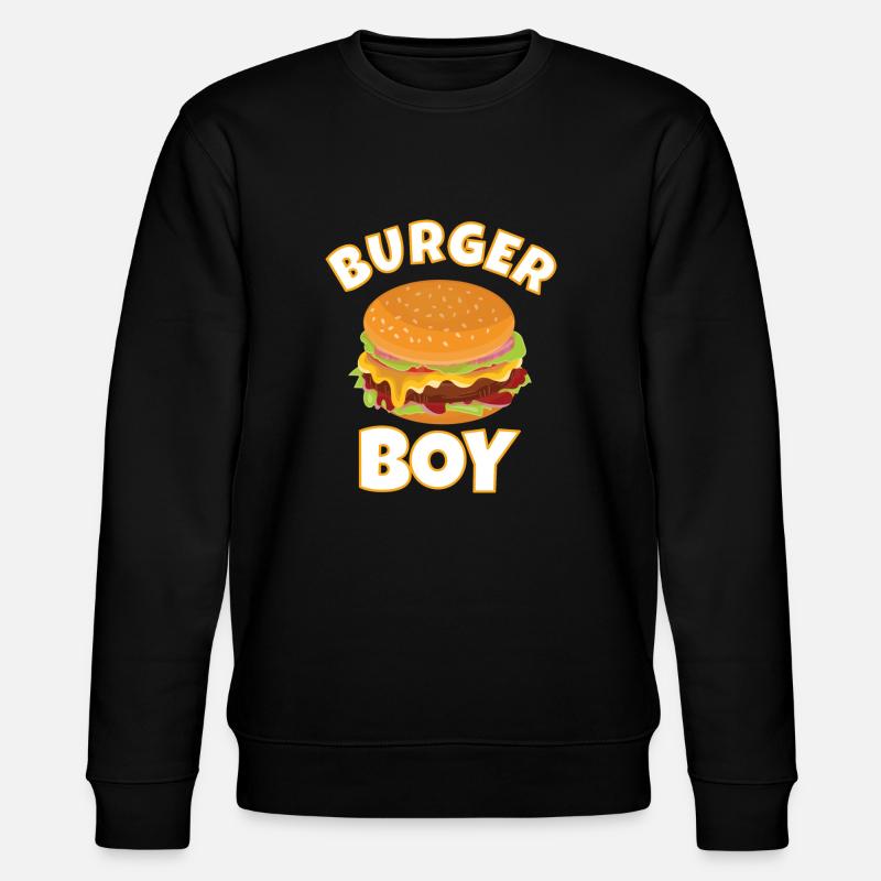 HAMBURGER / CHEESEBURGER: Burger Boy - Sweat bio CHANGER Stanley/Stella Unisexe - noir
