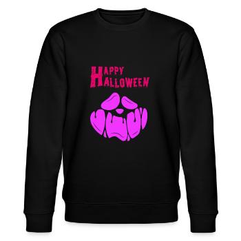 Citrouille d’Halloween, Joyeux Halloween - Sweat bio CHANGER Stanley/Stella Unisexe - noir - Devant - Nik (191cm) & Marisol (170cm)