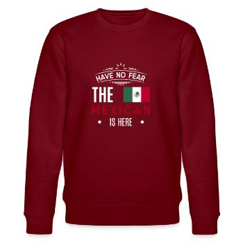 Mexiko Mexikaner - Stanley/Stella Unisex Bio-Sweatshirt CHANGER  - Burgunderrot - Vorne - Nik (191cm) & Marisol (170cm)