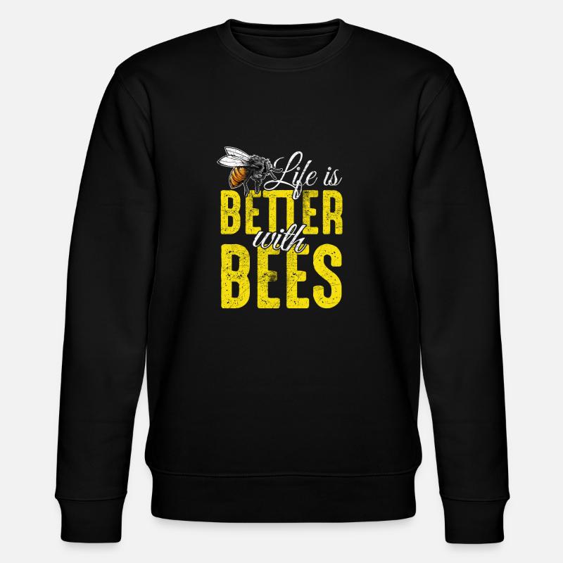 bee - Stanley/Stella CHANGER Unisex Organic Sweatshirt - black