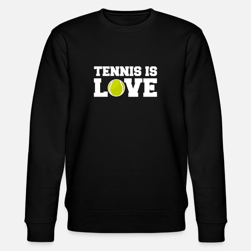 Tennis Schläger - Stanley/Stella Unisex Bio-Sweatshirt CHANGER  - Schwarz