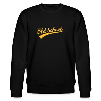 ALTESCHULE OLD SCHOOL SWOOSH - Stanley/Stella Unisex Bio-Sweatshirt CHANGER  - Schwarz - Vorne - Nik (191cm) & Marisol (170cm)