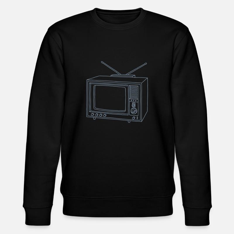 Fernseher Fernsehapparat - Stanley/Stella Unisex Bio-Sweatshirt CHANGER  - Schwarz