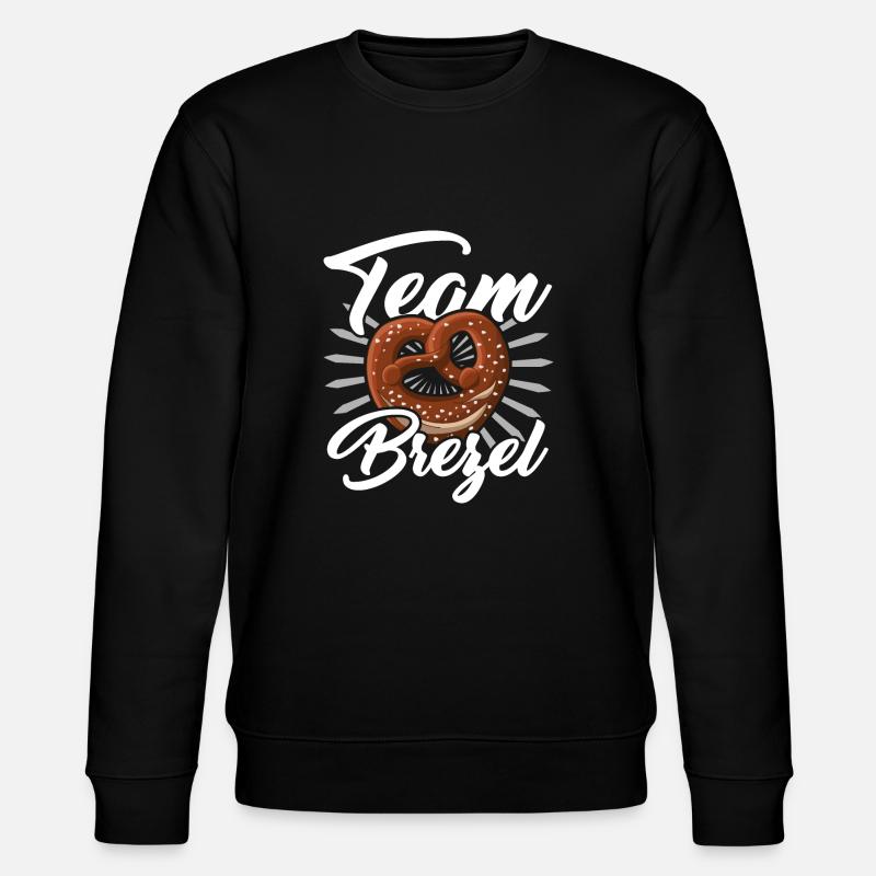 Team Brezel Spruch - Stanley/Stella Unisex Bio-Sweatshirt CHANGER  - Schwarz