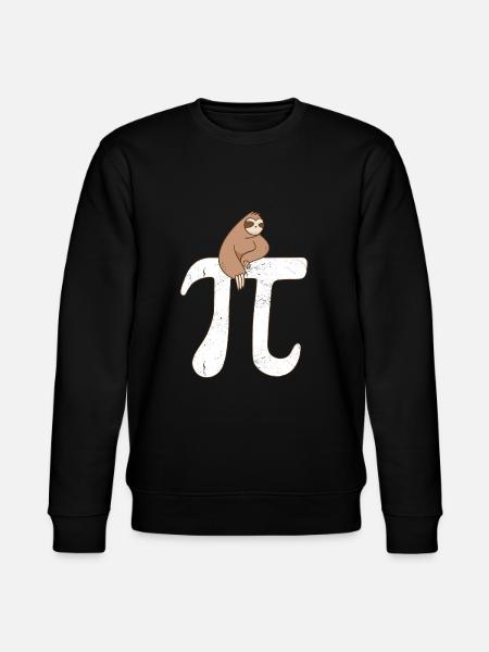 Math Sloth Pi - Stanley/Stella CHANGER Unisex Organic Sweatshirt - black