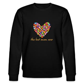 Meilleure maman - cadeau fête des mères - Sweat bio CHANGER Stanley/Stella Unisexe - noir - Devant - Nik (191cm) & Marisol (170cm)