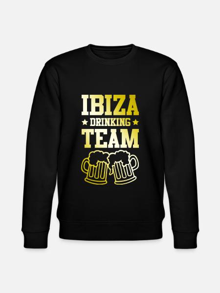 Ibiza Drinking Team - Stanley/Stella CHANGER Unisex Organic Sweatshirt - black