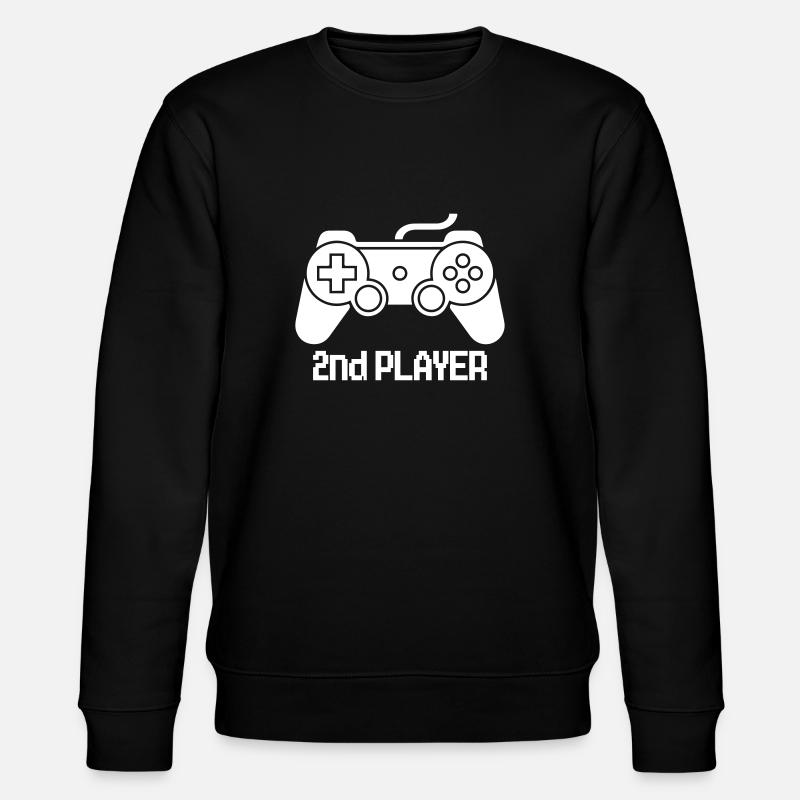 Second Player Game - Stanley/Stella Unisex Bio-Sweatshirt CHANGER  - Schwarz