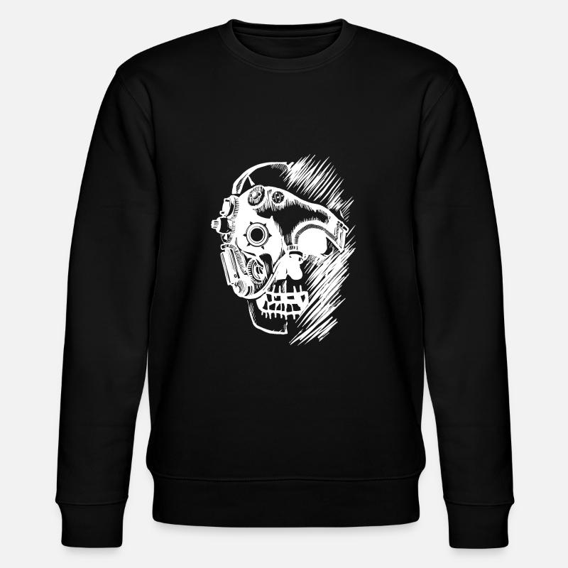 Steampunk Skull - Sweat bio CHANGER Stanley/Stella Unisexe - noir