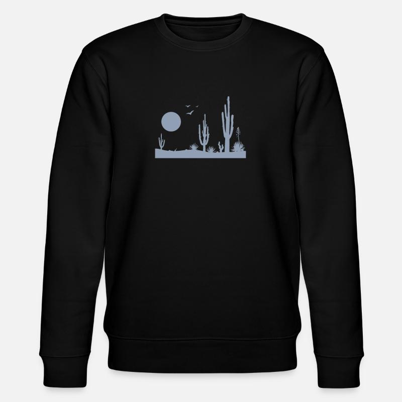 Wüste Wüstenlandschaft - Stanley/Stella Unisex Bio-Sweatshirt CHANGER - Schwarz