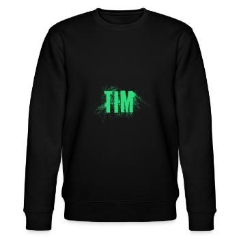 Tim - Stanley/Stella Unisex Bio-Sweatshirt CHANGER  - Schwarz - Vorne - Nik (191cm) & Marisol (170cm)