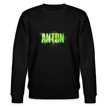 Anton - Stanley/Stella Unisex Bio-Sweatshirt CHANGER  - Schwarz - Vorne - Nik (191cm) & Marisol (170cm)