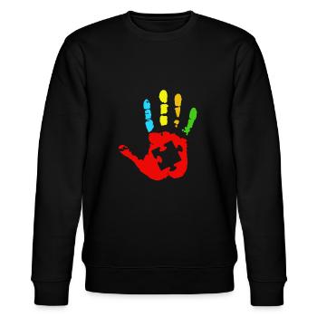 Autismus T-Shirt - Stanley/Stella Unisex Bio-Sweatshirt CHANGER  - Schwarz - Vorne - Nik (191cm) & Marisol (170cm)