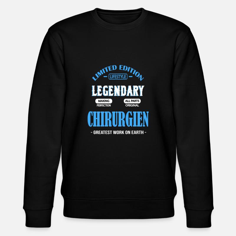 CHIRURG - Stanley/Stella Unisex Bio-Sweatshirt CHANGER  - Schwarz