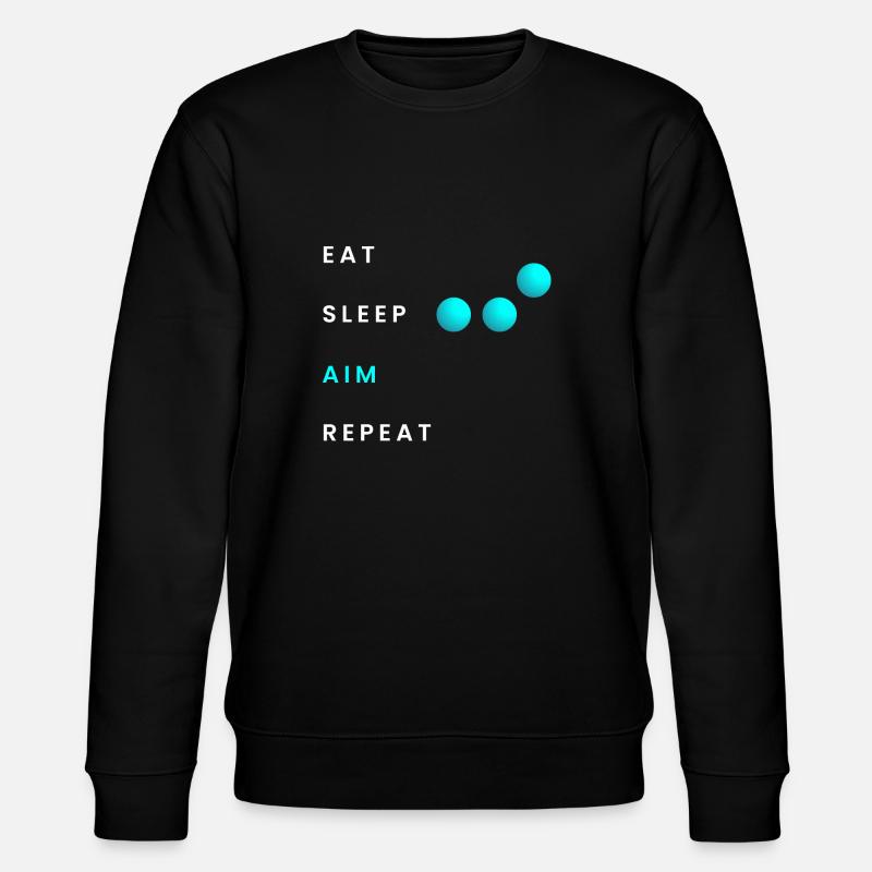 Manger Sommeil Objectif Répéter - Sweat bio CHANGER Stanley/Stella Unisexe - noir