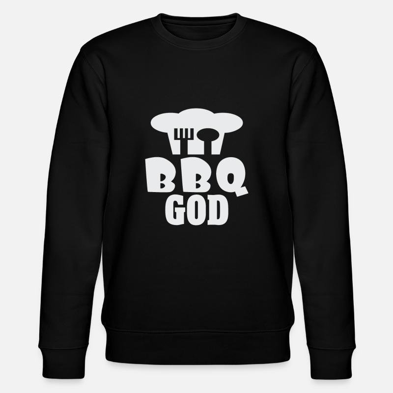 BBQ GOTT - Stanley/Stella Unisex Bio-Sweatshirt CHANGER  - Schwarz