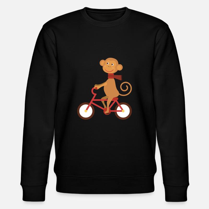 Fahrrad - Stanley/Stella Unisex Bio-Sweatshirt CHANGER  - Schwarz
