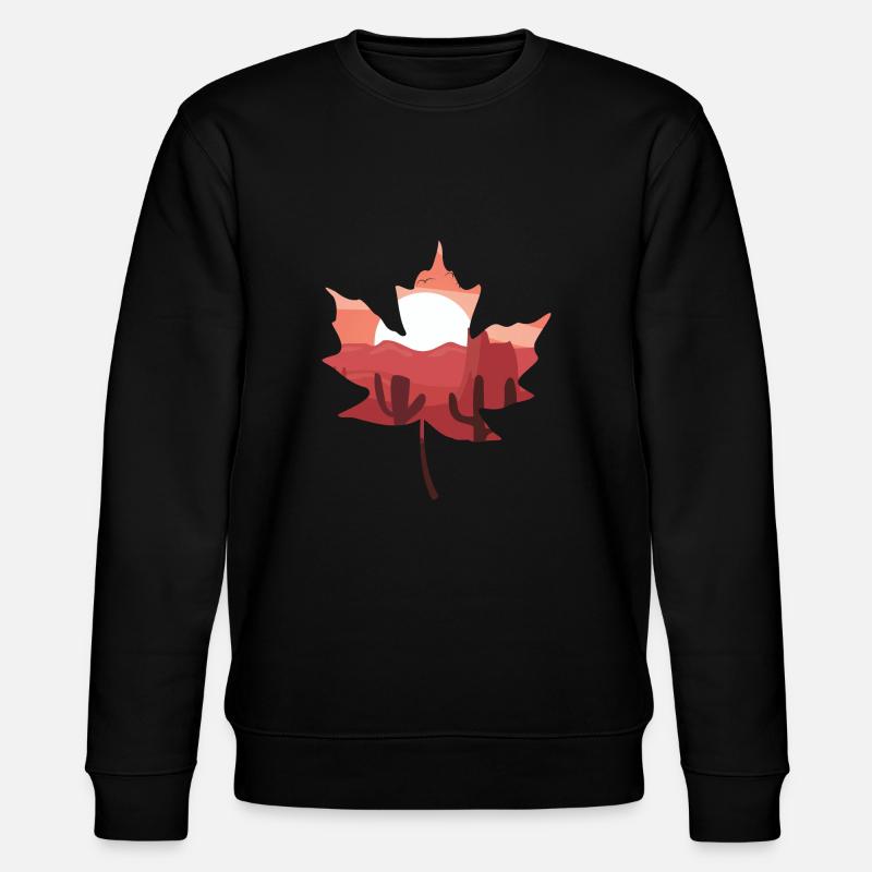 Paysage de feuilles - Sweat bio CHANGER Stanley/Stella Unisexe - noir
