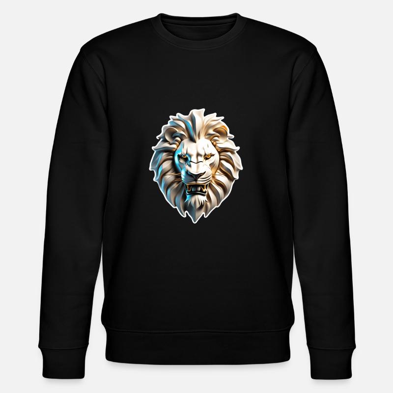 Löwenkopf - Stanley/Stella Unisex Bio-Sweatshirt CHANGER  - Schwarz