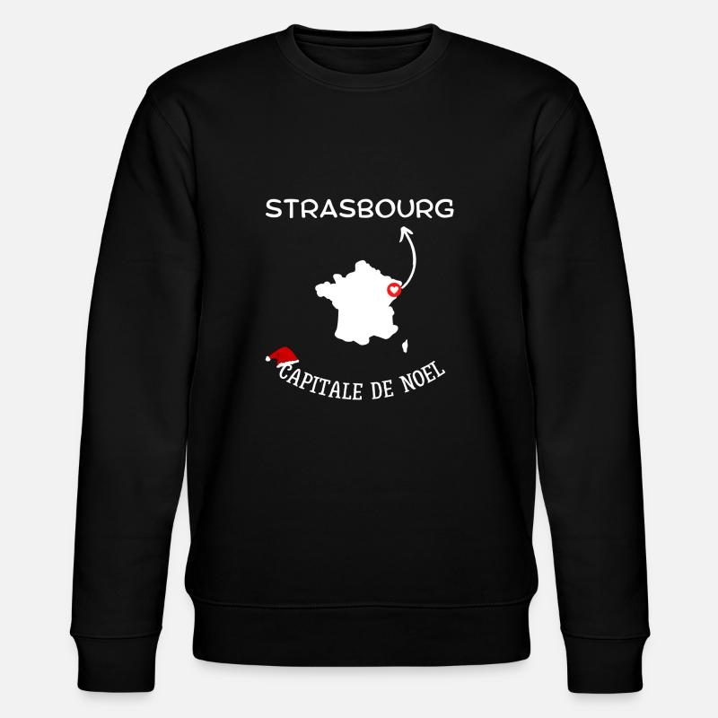 Strasbourg capitale de Noel - Sweat bio CHANGER Stanley/Stella Unisexe - noir