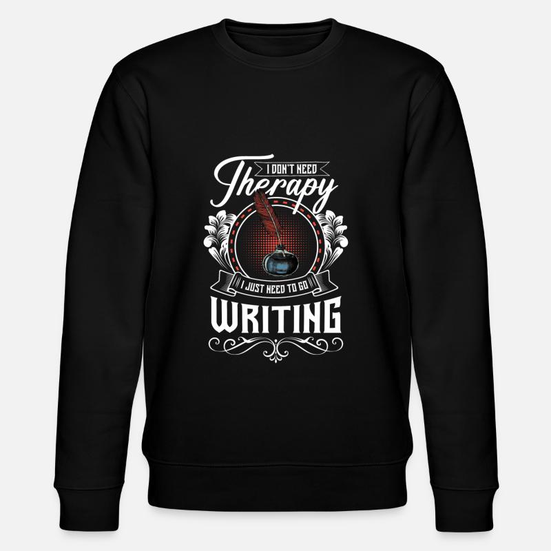 Writers Writing Library Reading - Stanley/Stella CHANGER Unisex Organic Sweatshirt - black