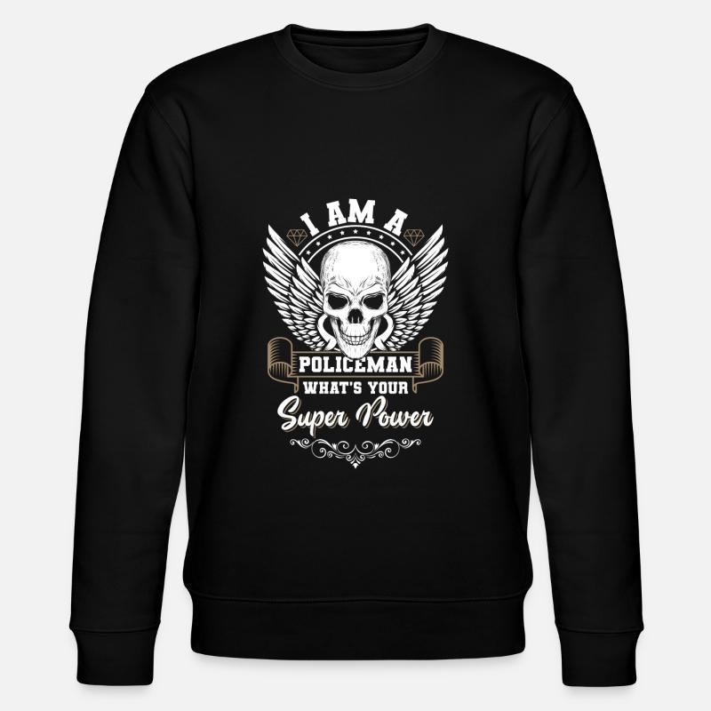 Cop Handschellen - Stanley/Stella Unisex Bio-Sweatshirt CHANGER  - Schwarz