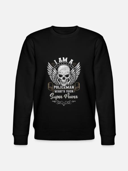 Polizei Beruf Kommisar Handschellen - Stanley/Stella Unisex Bio-Sweatshirt CHANGER  - Schwarz