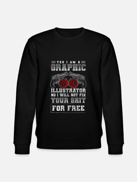 Designer Hobby Painter Design - Stanley/Stella CHANGER Unisex Organic Sweatshirt - black
