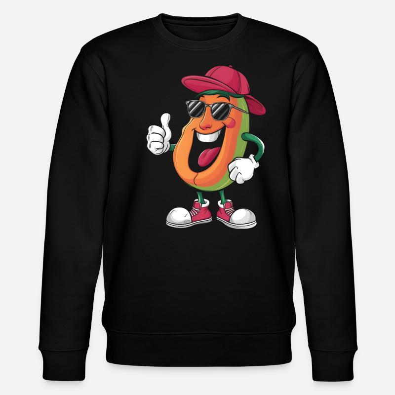 Papaya - Stanley/Stella Unisex Bio-Sweatshirt CHANGER - Schwarz